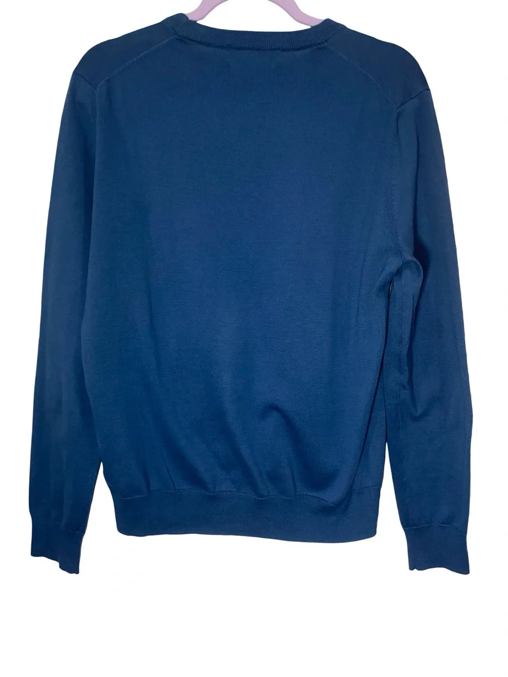 Brooks Brothers Men’s Slate Blue Supima Cotton Crewneck Sweater Size S